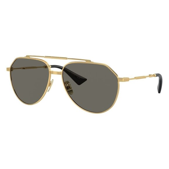 New Dolce & Gabbana Gold Aviator DG2302 02/R5 Sunglasses Women - Picture 1 of 6
